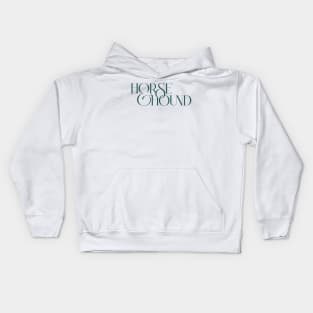 Horse & Hound (Green) Kids Hoodie